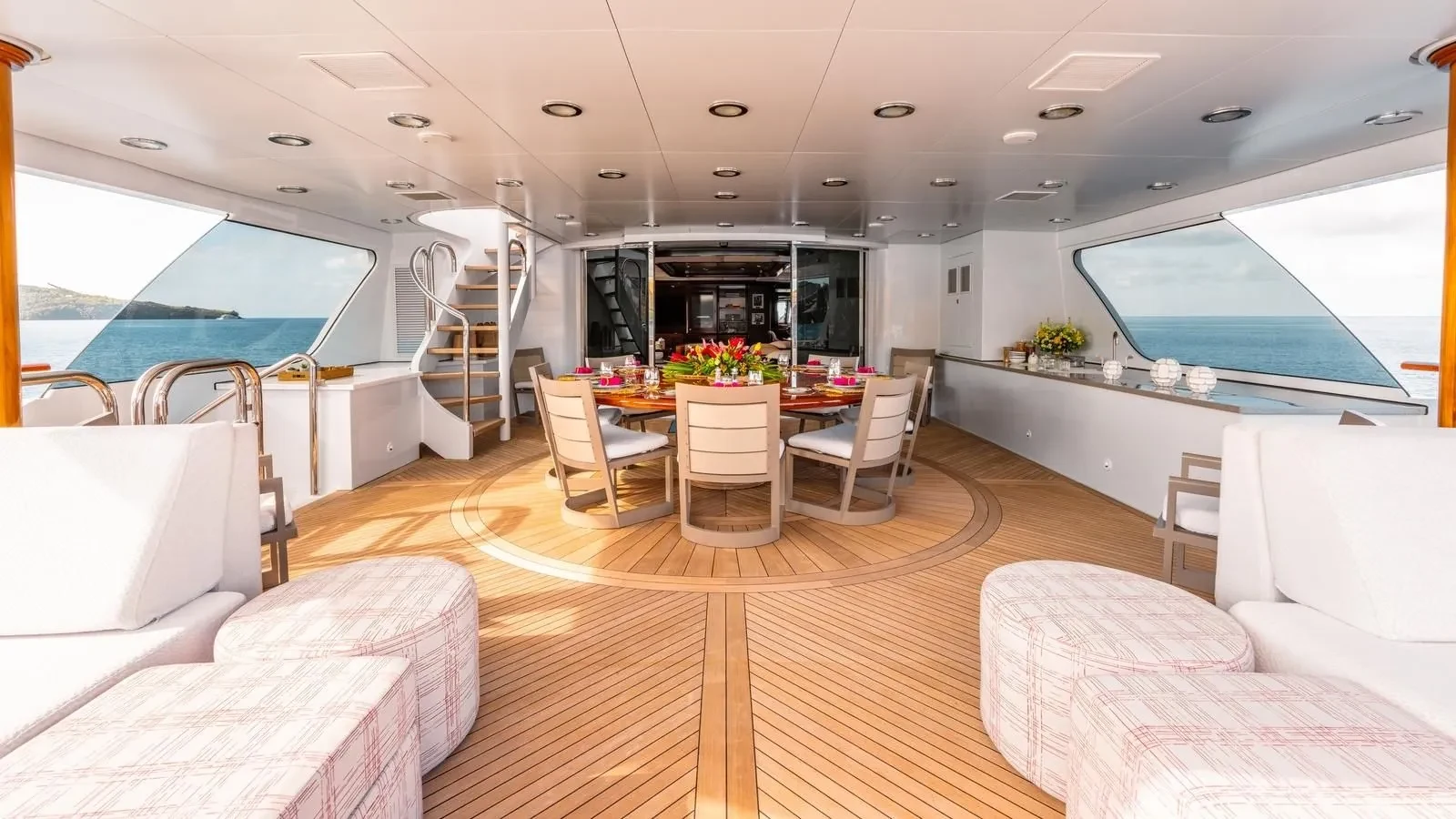 Dining on deck