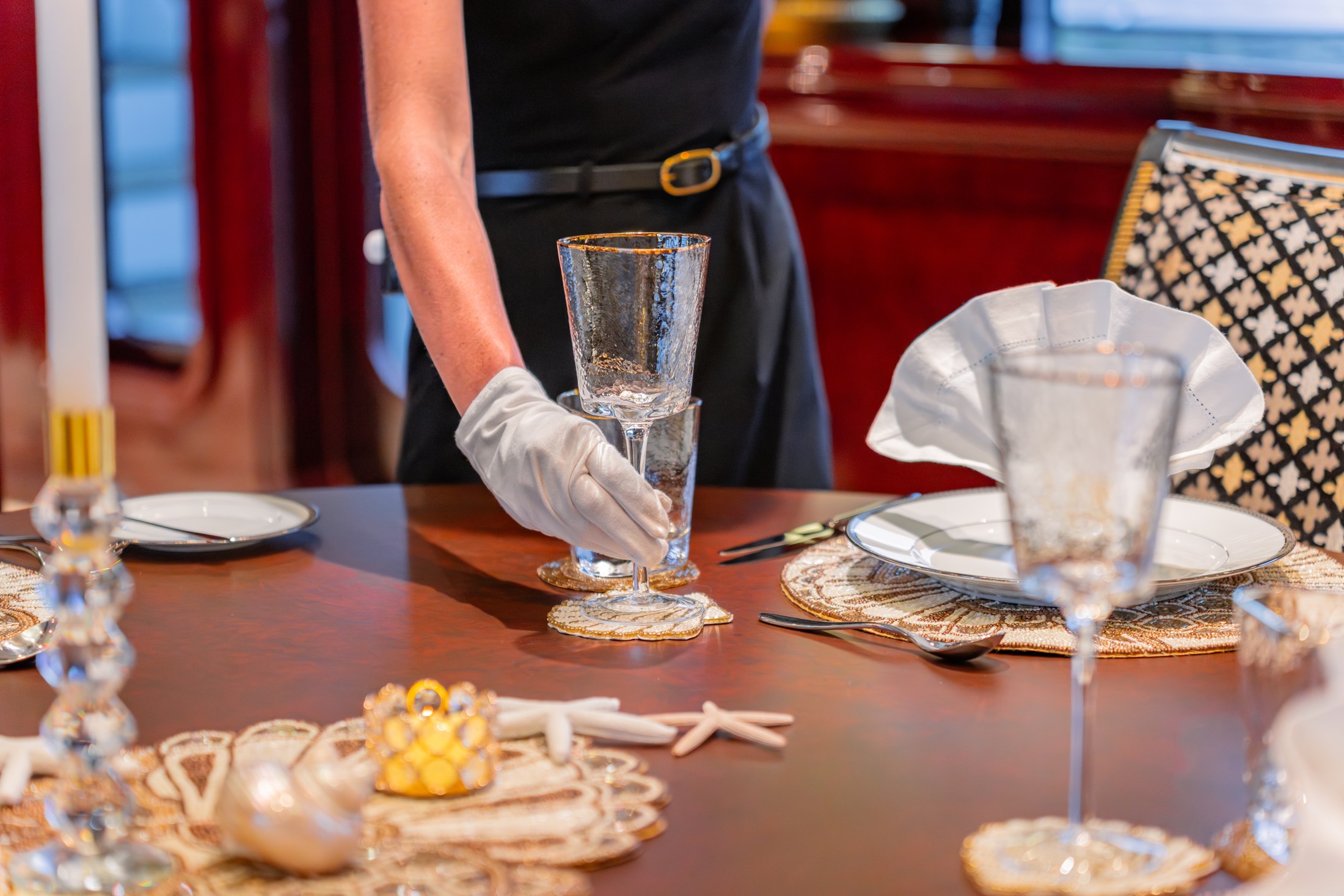 Freshly prepared breakfast being served